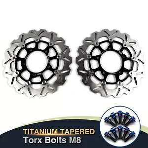 フロントブレーキディスクローター + 取付ボルトスズキ GSXR 600 750 2006 2007 K6 K7 Front Brake Disc Rotors + Mounting Bolts For Suzuki GSXR 600 750 2006 2007 K6 K7 【並行輸入品】
