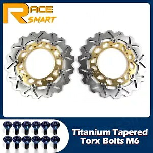 フロントブレーキディスクローター + ボルトネジヤマハ TDM900 2002-2014 FJR1300 01-04 Front Brake Disc Rotors + Bolts Screws For Yamaha TDM900 2002-2014 FJR1300 01-04 【並行輸入品】