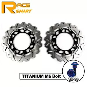 ヤマハ FZS1000 Fazer 2001-2005 フロントブレーキディスクローターと M6 取り付けボルト用 For Yamaha FZS1000 Fazer 2001-2005 Front Brake Disc Rotors and M6 Mounting Bolts 【並行輸入品】|カスタムパーツ WORLD倉庫