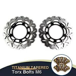 フロントブレーキローター + 取り付けボルトヤマハ XT 1200 ZE スーパーテネレ 2014-2021 Front Brake Rotors + Mounting Bolts For Yamaha XT 1200 ZE Super Tenere 2014-2021 【並行輸入品】