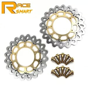 フロントブレーキディスクローター + 取り付けボルトヤマハ Vmax 1700 VMX1700 2009-2016 Front Brake Disc Rotors + Mounting Bolts For Yamaha Vmax 1700 VMX1700 2009-2016 【並行輸入品】