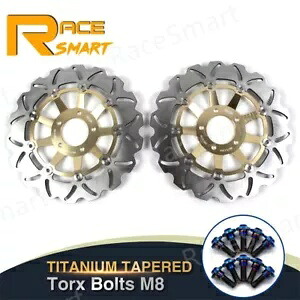フロントブレーキディスクローター + 取り付けボルトスズキ GSX1200 イナズマ 1999 - 2003 Front Brake Discs Rotors + Mounting Bolts For Suzuki GSX1200 INAZUMA 1999 - 2003 【並行輸入品】