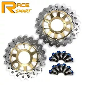 ホンダ CBR1000RR 2008-2016 フロントブレーキローターディスクと取り付けボルトネジ For Honda CBR1000RR 2008-2016 Front Brake Rotors Discs and Mounting Bolts Screws 【並行輸入品】
