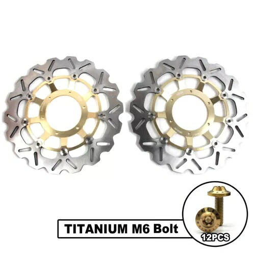 ホンダ CB1300F ABS 2005-2010 フロントブレーキローターディスク + 取り付けボルトネジ For Honda CB1300F ABS 2005-2010 Front Brake Rotors Discs + Mounting Bolts Screws 【並行輸入品】｜カスタムパーツ WORLD倉庫