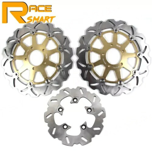 ゴールドフロントリアブレーキディスクロータースズキ GSXR750 1996-2003 TL1000S 1997-2001 Gold Front Rear Brake Disc Rotors For Suzuki GSXR750 1996-2003 TL1000S 1997-2001 【並行輸入品】｜カスタムパーツ WORLD倉庫
