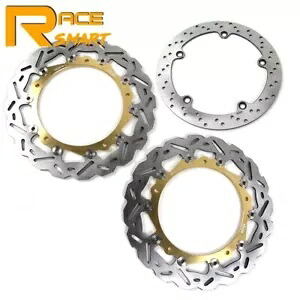 ゴールドフロントリアブレーキディスクローター BMW R1150R 2001 - 2006 R1100S 1998 - 2006 Gold Front Rear Brake Disc Rotors For BMW R1150R 2001 - 2006 R1100S 1998 - 2006 【並行輸入品】
