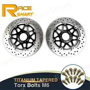 フロントブレーキローターディスク + ボルトホンダ CBR600F 1995-1998 VFR750F 1994-1997 Front Brake Rotors Discs + Bolts For Honda CBR600F 1995-1998 VFR750F 1994-1997 【並行輸入品】