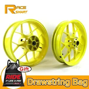 フロントリアホイールリムホンダ CBR600RR 2007 - 2022 2008 2009 2010 レモンイエロー Front Rear Wheels Rim For Honda CBR600RR 2007 - 2022 2008 2009 2010 Lemon Yellow 【並行輸入品】