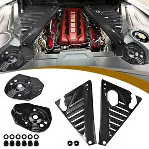 コルベット C8 Z51 Z06 2020-2024 カーボンリアストラットタワーエンジンベイパネルカバー For Corvette C8 Z51 Z06 2020-2024 Carbon Rear Strut Tower Engine Bay Panel Cover 【並行輸入品】|カスタムパーツ WORLD倉庫