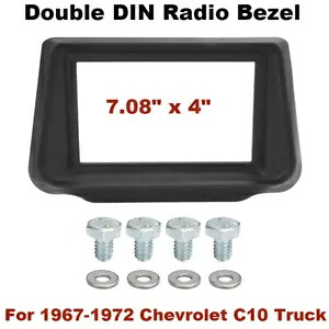 ダブル DIN ラジオベゼルステレオ 1967-1972 シボレー C10 トラック、K5 ブレザー & GMC 用 Double DIN Radio Bezel STEREO For 1967-1972 Chevrolet C10 Truck, K5 Blazer & GMC 【並行輸入品】