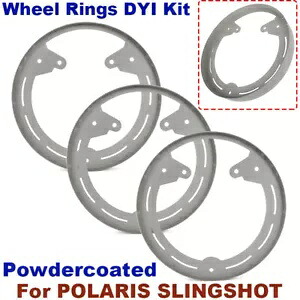 3 個ホイールリング DYI キット POLARIS SLINGSHOT LED の RAW アルミニウムリングライト用 3PCS Wheel Rings DYI KIT For POLARIS SLINGSHOT LED's RAW Aluminum Ring Lights 【並行輸入品】
