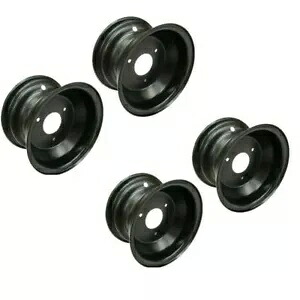 4pc 7インチ ブラック ホイール リム 3 穴 90cc-125cc 16x8-7 ATV クワッド ゴーカート 125cc 110cc 用 4pc 7\