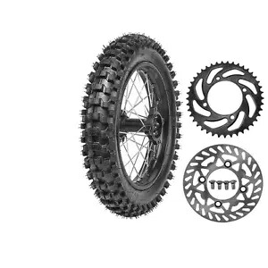 14インチ リアホイール 90/100-14 タイヤリム スプロケットローター ダートバイク アポロ 110cc 125用 14\