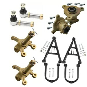 ゴーカート 3 スタッド フロント サスペンション ステアリング アーム キット スピンドル ホイール ハブ アッパー ロア Go kart 3 Stud Front Suspension Steering Arm kit Spindle Wheel Hub Upper Lower 【並行輸入品】｜カスタムパーツ WORLD倉庫 108,900円