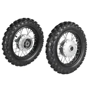 10 インチホイールフロント + リア 2.50-10 タイヤドラムブレーキ 1.40x10 リム PW50 CRF50 XR ピットバイク 10\