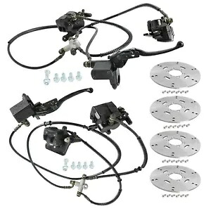 ゴーカート ATV クワッド用油圧フロント + リアディスクブレーキキャリパーシリンダースイッチ Hydraulic Front + Rear Disc Brake Caliper Cylinder Switch for Go Kart ATV Quad 【並行輸入品】｜カスタムパーツ WORLD倉庫
