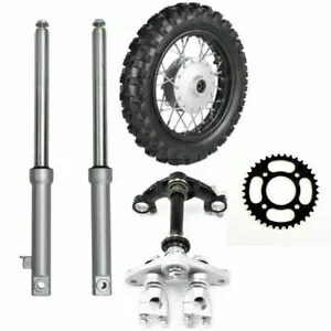 10 インチホイールフロントフォークトリプル 2.50-10 タイヤドラムブレーキスプロケットキットピットバイク CRF50 10\