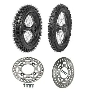 15 ミリメートルフロント 60/100-14 リア 80/100-12 タイヤリムホイールピットバイク SSR CRF50 110cc 用 15mm Front 60/100-14 Rear 80/100-12 Tire Rim Wheel PIT bike for SSR CRF50 110cc 【並行輸入品】