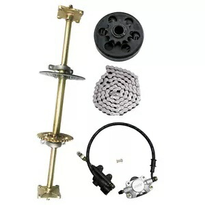 32 インチ ゴーカート リア アクスル キット + ブレーキ 428 スプロケット 4 スタッド ハブ ゴルフ カート トライク ATV 32'' Go Kart Rear Axle Kit + Brake 428 Sprocket 4 Stud Hub Golf Cart Trike ATV 【並行輸入品】｜カスタムパーツ WORLD倉庫