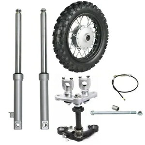 フロントフォークトリプル10インチホイール2.50-10タイヤドラムブレーキCRF50 XR 50CC TTRピットバイク Front Fork Triple 10\