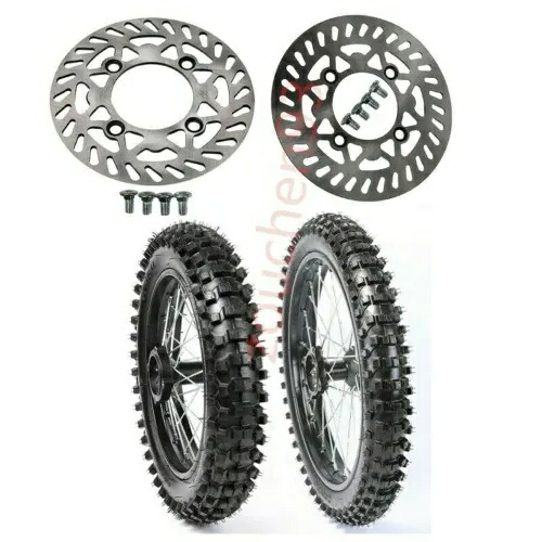 90/100-14 フロントリア 70/100-17 タイヤリムホイールローター 125cc 110cc 150cc ダートバイク 90/100-14 Front Rear 70/100-17 Tire Rim Wheel Rotor 125cc 110cc 150cc Dirt Bike 【並行輸入品】