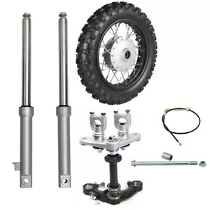フロントフォークショックトリプル2.50-10インチタイヤドラムブレーキCRF50 XR50 70ccトレイルピットバイク Front Fork Shock Triple 2.50-10\
