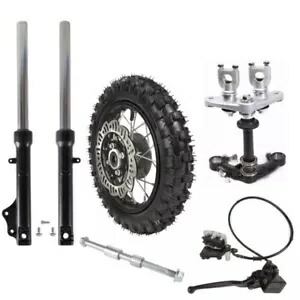 フロントフォークトリプル 2.50-10 ホイールタイヤダートバイクホンダヤマハ XR CRF50 PW50 Front Forks Triple 2.50-10 Wheel Tire Dirt Bike For Honda Yamaha XR CRF50 PW50 【並行輸入品】｜カスタムパーツ WORLD倉庫