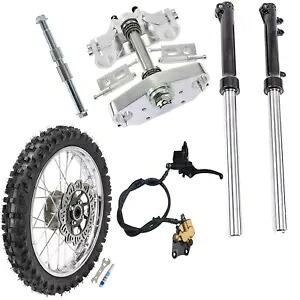 フロントフォーク トリプルクランプディスク 14インチ ホイール 60/100-14 ピットバイク CRF50 70 SSR 110cc Front Forks Triple Clamp Disc 14\