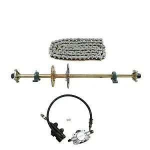 44インチ リアライブアクスルキット、スプロケット&ハブ、ドリフトトライクゴーカート用ブレーキアセンブリキット 44\