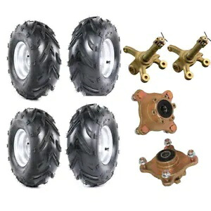 4pc 7インチ 16x8-7 タイヤリムホイール + 4 スタッドスピンドルハブ ATV ダートバイクゴーカート用 4pc 7" inch 16x8-7 Tire Rim Wheel + 4 Stud Spindle Hub for ATV Dirt bike Go kart 【並行輸入品】｜カスタムパーツ WORLD倉庫