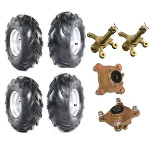 リムに 16x8-7 ゴーカート タイヤ 4 個 + スタッド スピンドル ハブ 4 個 7 インチ ホイール ATV クワッド 110cc 125 4pc 16x8-7 Go Kart Tire on Rim + 4 Stud Spindle Hub 7" Wheels ATV Quad 110cc 125 【並行輸入品】｜カスタムパーツ WORLD倉庫
