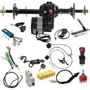 電気 30 " - 40" リアアクスルキット 36V 1000W 差動モーター ATV ゴーカート用 Electric 30" - 40" Rear Axle Kit 36V 1000W Differential Motor For ATV Go kart 【並行輸入品】｜カスタムパーツ WORLD倉庫
