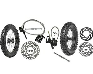 70/100-17 フロント リア 90/100-14 ホイール タイヤ ディスク ブレーキ ローター キット CRF 125cc 150cc 70/100-17 Front Rear 90/100-14 Wheel Tire Disc Brake Rotor kit CRF 125cc 150cc 【並行輸入品】