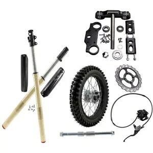 フロントフォーク トリプルツリー 19インチ 70/100-19 ホイール タイヤ ディスクブレーキ ダートバイク CRF Front Forks Triple Tree 19" Inch 70/100-19 Wheel Tire Disc Brake Dirt Bike CRF 【並行輸入品】｜カスタムパーツ WORLD倉庫