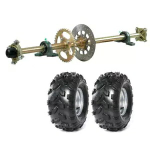 44 "ゴーカートリアアクスルキット 530 スプロケット & ハブ 8" ホイールゴルフカート ATV トライク用 44" Go Kart Rear Axle Kit 530 Sprocket & Hub 8" Wheels For Golf cart ATV Trike 【並行輸入品】｜カスタムパーツ WORLD倉庫
