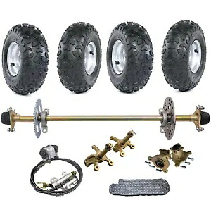 29インチ ゴーカート リアアクスルキット ブレーキ 6インチ ホイール 車両用 トライク クワッド ATV ゴルフカート用 29" Go kart Rear Axle Kit Brake 6" Wheels for Vehicle Trike Quad ATV Golf Cart 【並行輸入品】｜カスタムパーツ WORLD倉庫 84,095円
