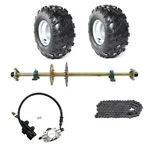 44 インチ リア アクスル キット 8 インチ ホイール ブレーキ ゴーカート ゴルフ カート ATV バギー クワッド 44" Rear Axle kit Complete 8" Wheels Brake Go Kart Golf Cart ATV buggy Quad 【並行輸入品】｜カスタムパーツ WORLD倉庫