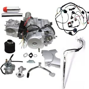 125cc 半自動モーターエンジン、リバースキット付き 4 輪 ATV ゴーカート クワッド用 125cc Semi Auto Motor Engine w/Reverse Kit for 4 Wheeler ATV Go kart Quad 【並行輸入品】