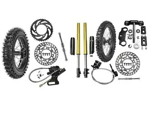 フロントフォークトリプルホイール 80/100-12 60/100-14 ダートバイク CRF50 XR70 SSR TTR110用 Front Forks Triple Wheel 80/100-12 60/100-14 Dirt bike for CRF50 XR70 SSR TTR110 【並行輸入品】