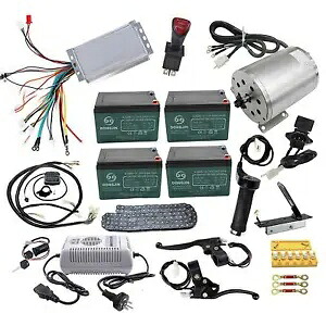 48V 1800W ブラシレス電動 E バイク モーター コントローラー フルキット ゴーカート自転車 48V 1800W Brushless Electric E-Bike Motor Controller Full Kit Go Kart Bicycle 【並行輸入品】
