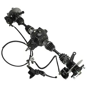 四輪駆動リア CV アクスル ドライブ シャフト ギアボックス ホイール ハブ ブレーキ キット 4DW ゴーカート Four Wheel Drive Rear CV Axle Drive Shaft Gearbox Wheel Hub Brake kit 4DW Gokart 【並行輸入品】
