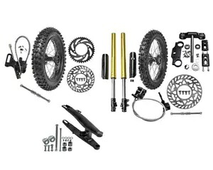 17インチ 14インチ ホイール タイヤ フロント フォーク トリプル 70/100-17 90/100-14 ダートバイク CRF70 125cc 17\