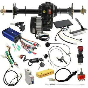 リアディファレンシャルアクスルキット電動72v 1500W 1000Wモーターゴーカートトラッククワッド用 Rear Differential Axle Kit Electric 72v 1500W 1000W Motor for Go kart Track Quad 【並行輸入品】