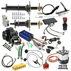 40インチ リアディファレンシャルアクスルキット 48v-72v 1500W 1000W モーター電動ゴーカート電動自転車 40\