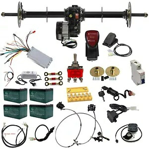 40インチ リア 1000W モーター ディファレンシャル アクスル キット 電動 ATV ゴーカート カート 4 輪車 40" Rear 1000W Motor Differential Axle Kit Electric ATV Go kart Carts 4 Wheeler 【並行輸入品】｜カスタムパーツ WORLD倉庫