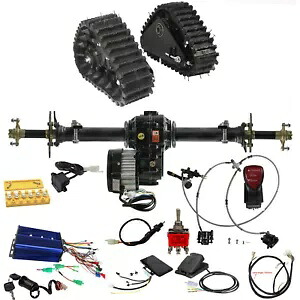 差動 72V 1500W モーターリアアクスルキットホイールトラック電動カート ATV ゴーカート Differential 72V 1500W Motor Rear Axle Kit Wheel Track Electric Cart ATV Go kart 【並行輸入品】