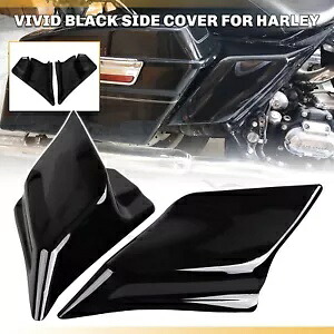 グロスブラック L&R ABS ストレッチサイドカバーパネルハーレーロードキング FLHR US に適合 Gloss Black L&R ABS Stretched Side Cover Panel Fit For Harley Road King FLHR US 【並行輸入品】