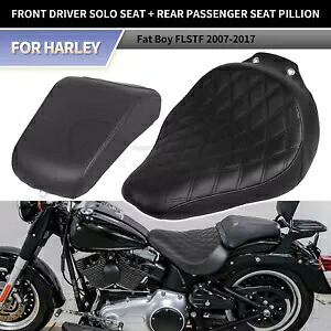 ハーレーファットボーイEFI FLSTFI用フロントドライバーライダーソロシート&パッセンジャーピリオン Front Driver Rider Solo Seat & Passenger Pillion For Harley Fat Boy EFI FLSTFI 【並行輸入品】|カスタムパーツ WORLD倉庫