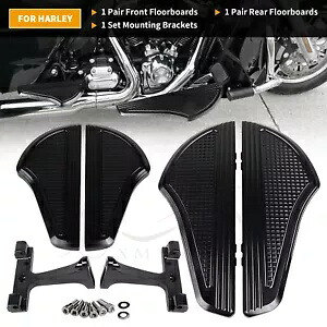 ハーレーロードエレクトラグライドEFI FLHTPI用運転席+助手席フロアボードブラケット Driver + Passenger Floorboards Brackets For Harley Road Electra Glide EFI FLHTPI 【並行輸入品】