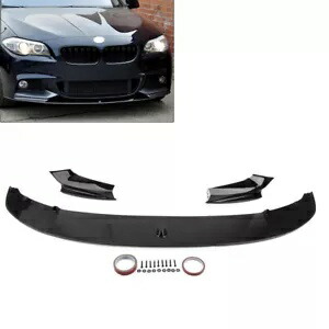 フロントバンパースポイラーリップセット BMW 5 シリーズ F10 M スポーツ 2011-2016 グロスブラック Front Bumper Spoiler Lip Set For BMW 5 Series F10 M Sport 2011-2016 Gloss Black 【並行輸入品】